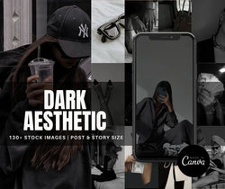 Dark Aesthetic Bundle + Free Canva Pro