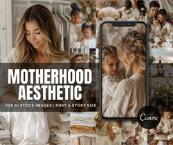 Motherhood Aesthetic Bundle + Free Canva Pro