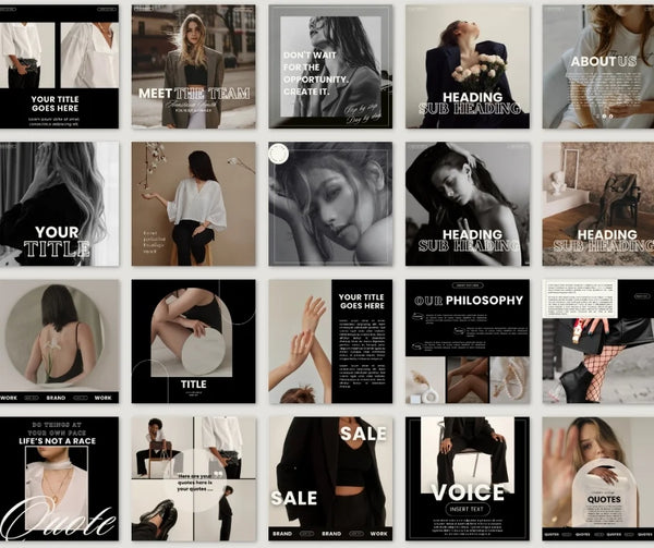 Luna Social Media Template Bundle + Free Canva Pro