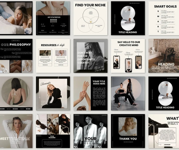 Luna Social Media Template Bundle + Free Canva Pro