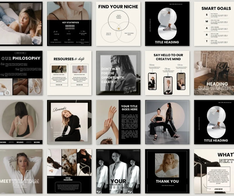Luna Social Media Template Bundle + Free Canva Pro