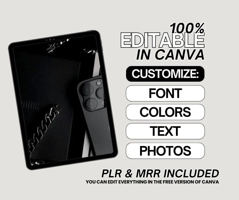 Dark Aesthetic Bundle + Free Canva Pro