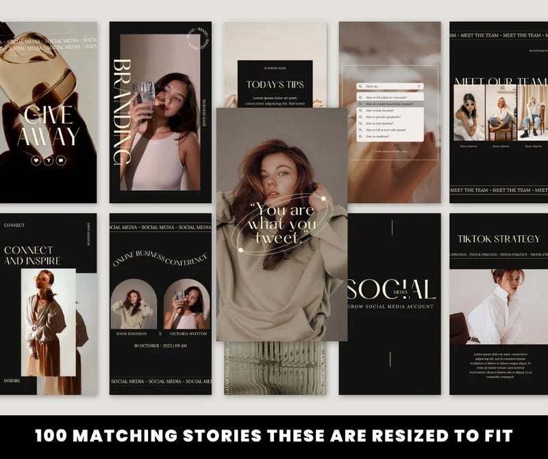 Naomi Social Media Template Bundle + Free Canva Pro