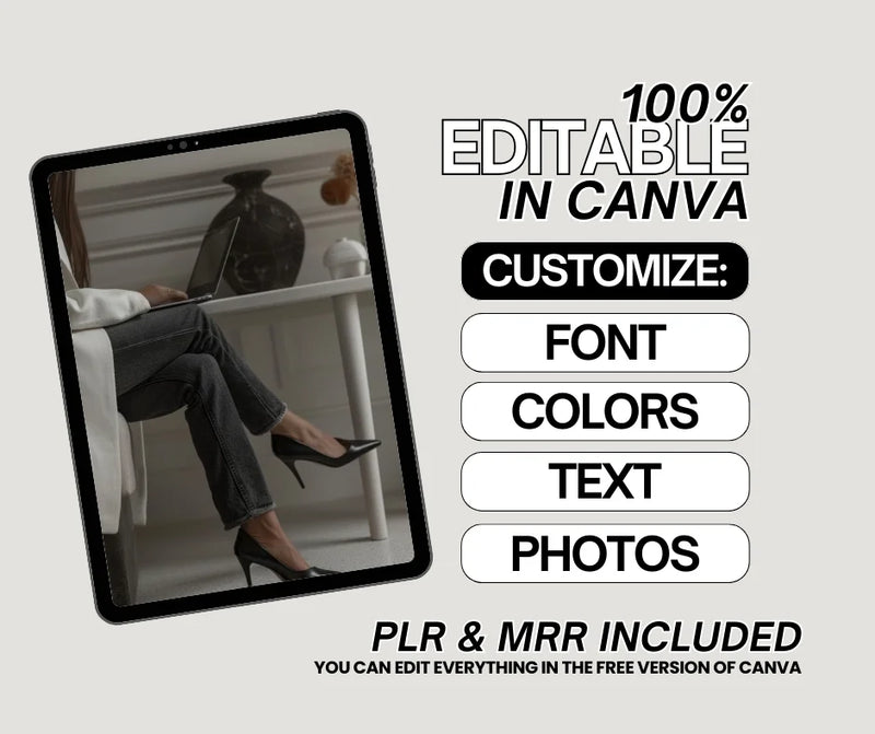210 Minimal Aesthetic Bundle + Free Canva Pro