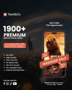 1900+ Premium Motivational Reels + Free Canva Pro